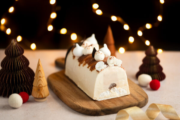 Bûche glacée Mont Blanc